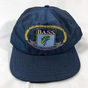 VTG 1992 25th Anniversary Bass Anglers Sportsman Society Hat Cap Snapback 90s
